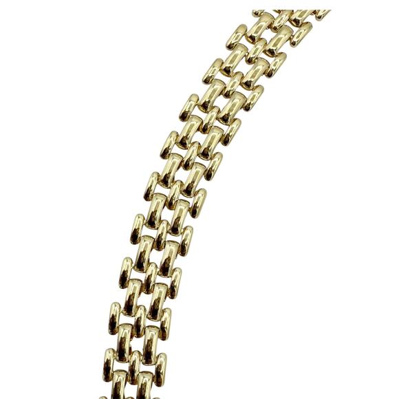 The M Jewlers NY Porto Link Necklace in Gold Vermeil NEW - Picture 7 of 9
